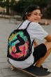 Worek-plecak Arco Design, wodoodporny, lekki, czarny, nadruk Jumper, miejski, unisex, sznurowany, 47x39 cm - 3
