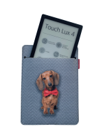Etui na e-book 6–7" Arco Design – EkoFilc, nadruk Filip, Szare, Pasuje do Kindle / PocketBook