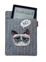 Etui na e-book 6–7" Arco Design – EkoFilc, nadruk No, Szare, Pasuje do Kindle / PocketBook