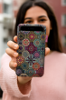 Etui na Smartfon XXL, wzór Valencia – Antracyt, Filc Ekologiczny, Pranie w 40°C – Ochrona dla Telefonu, iPhone 12 Pro Max, Samsung Galaxy S21 Ultra, Huawei Mate 40 Pro, Bertoni - 2