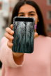 Etui na Smartfon XXL, wzór Forest Mood – Antracyt, Filc Ekologiczny, Pranie w 40°C – Ochrona dla Telefonu, iPhone 12 Pro Max, Samsung Galaxy S21 Ultra, Huawei Mate 40 Pro, Bertoni - 2