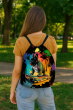 Worek-plecak Arco Design, wodoodporny, lekki, czarny, nadruk Born To Ride, miejski, unisex, sznurowany, 47x39 cm - 8