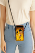 Etui na Smartfon XXL, wzór Pocałunek – Antracyt, Filc Ekologiczny, Pranie w 40°C – Ochrona dla Telefonu, iPhone 12 Pro Max, Samsung Galaxy S21 Ultra, Huawei Mate 40 Pro, Bertoni - 3