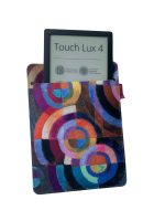 Etui na e-book 6–7" Arco Design – EkoFilc, nadruk Koła, Szare, Pasuje do Kindle / PocketBook   