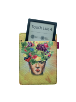 Etui na e-book 6–7" Arco Design – EkoFilc, nadruk Fructa, Szare, Pasuje do Kindle / PocketBook